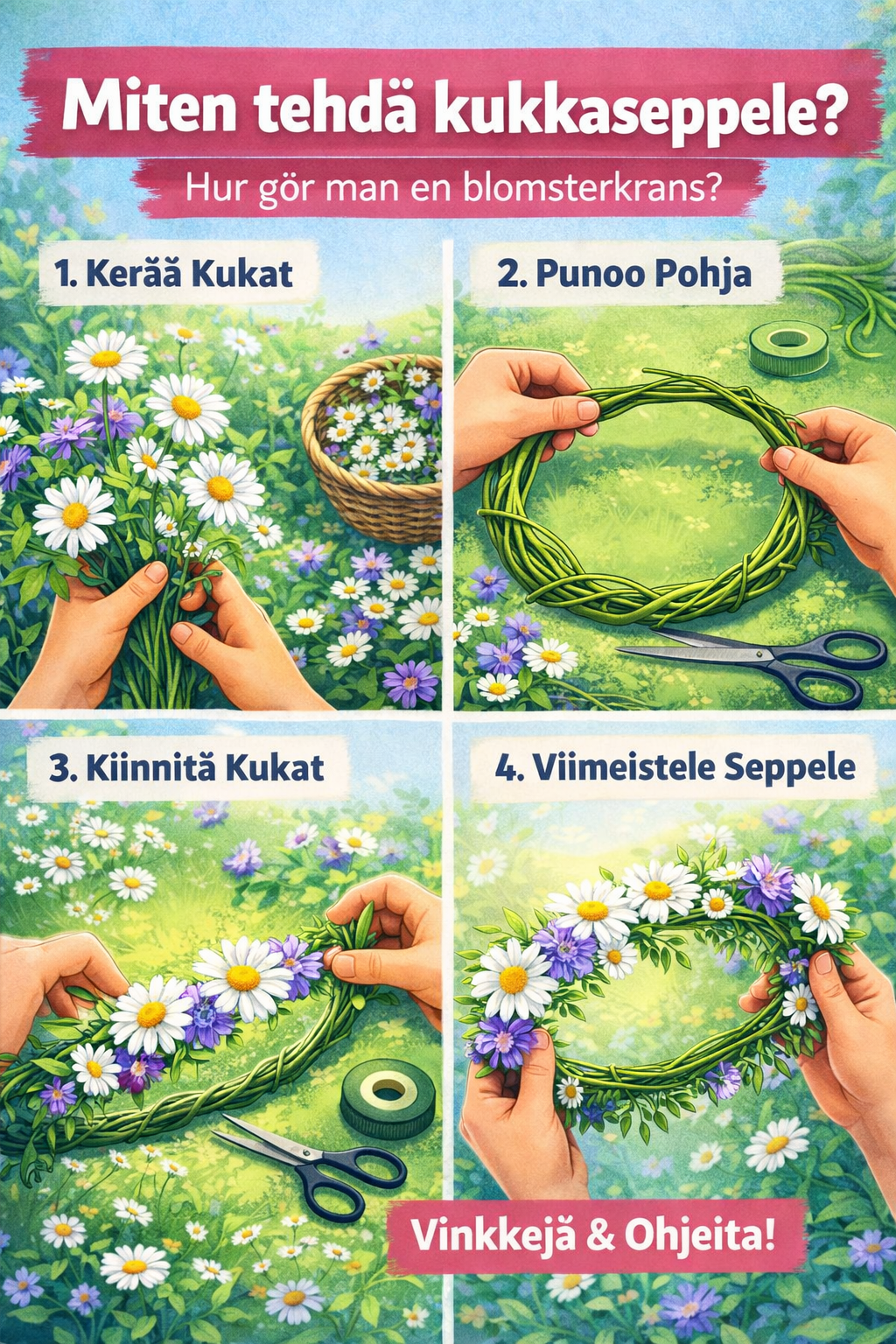 Miten tehdä kukkaseppele